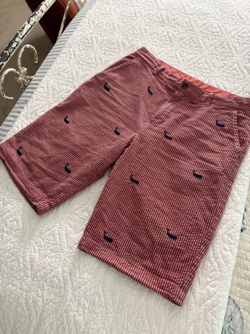 Brooks Brothers Seersucker Bermudas boys 20 / women's 4 or 6